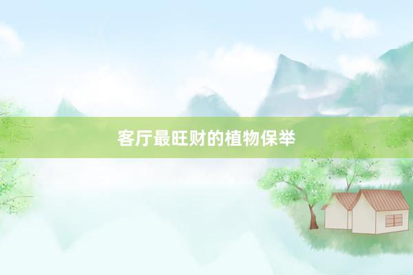 客厅最旺财的植物保举